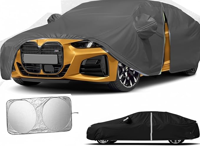 TORONTO Waterproof Car Cover for 2021-2025 BMW 430i M440i, All Weather Full Exterior Covers for Automobiles with Zipper Door & Windproof Bands, UV Rain Dust Snow Wind Protection Scratch Resistant - Image 1